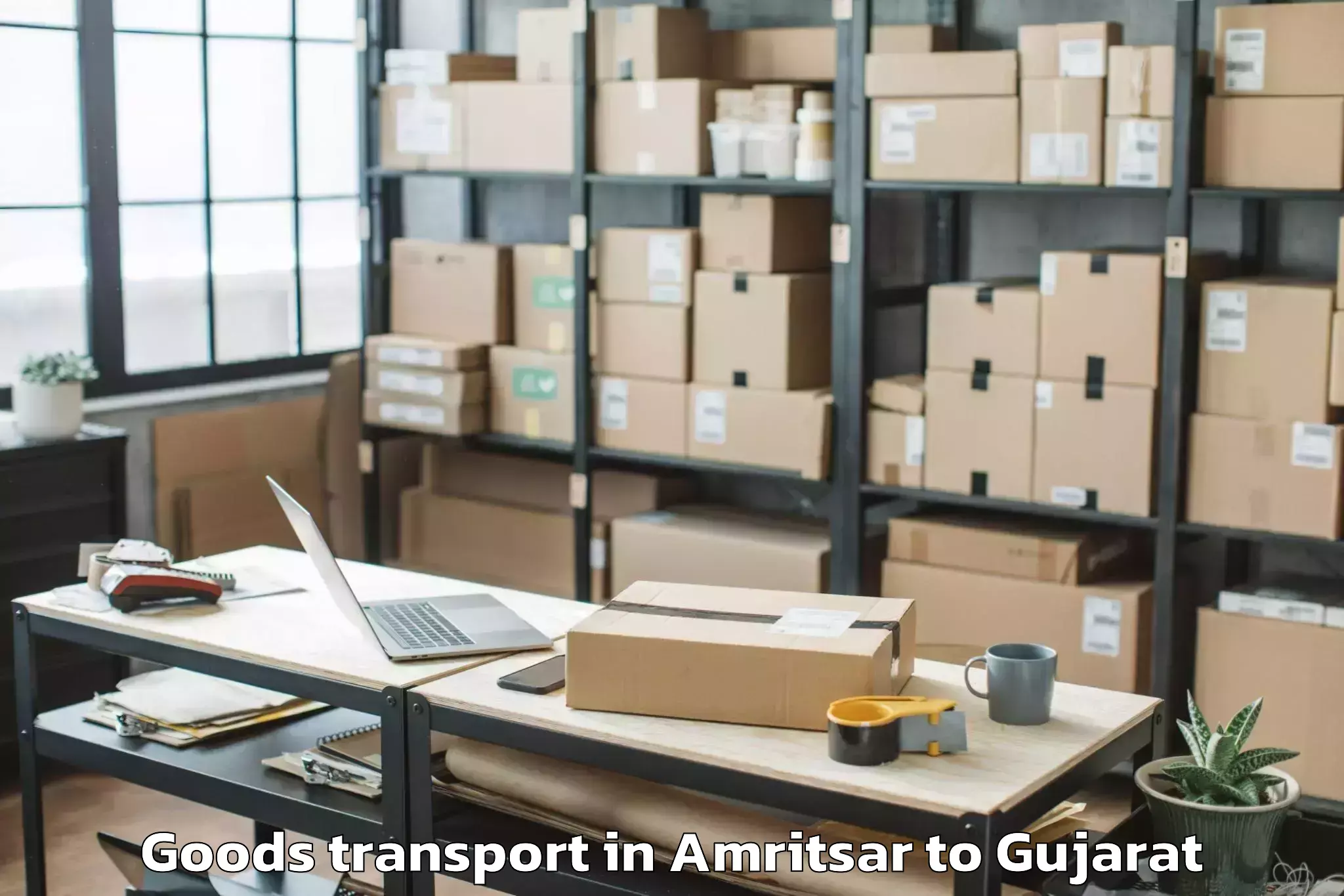 Reliable Amritsar to Pardi Goods Transport